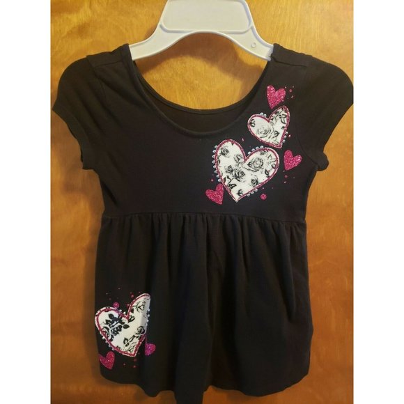 Girls Justice Love One Another Shirt with Gloves Size 7‎ - Picture 1 of 6